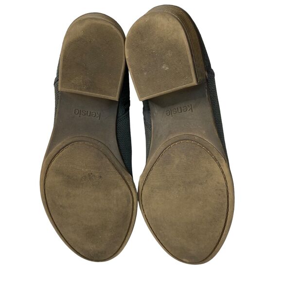 KENSIE Gerona Leather Perforated Dark Gray Booties Size 9 Womens Zipper - Picture 10 of 11